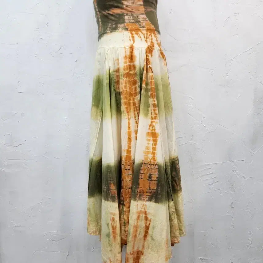 [BUNJANG] Tie-Dye Long Skirt / 타이다이 롱 스커트