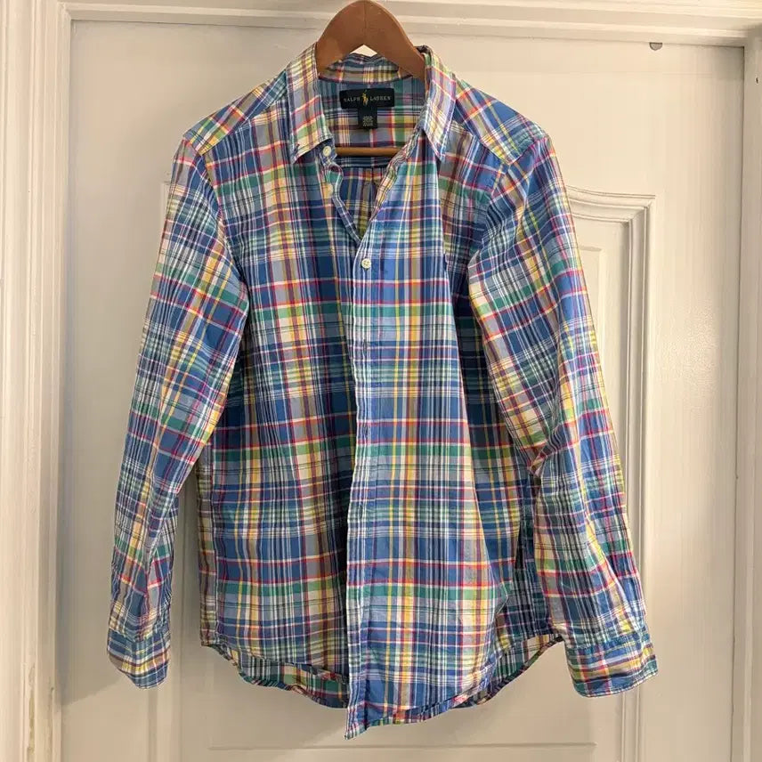 [BUNJANG] Polo Ralph Lauren Blue Check Shirt / 폴로 랄프로렌 블루 체크 셔츠