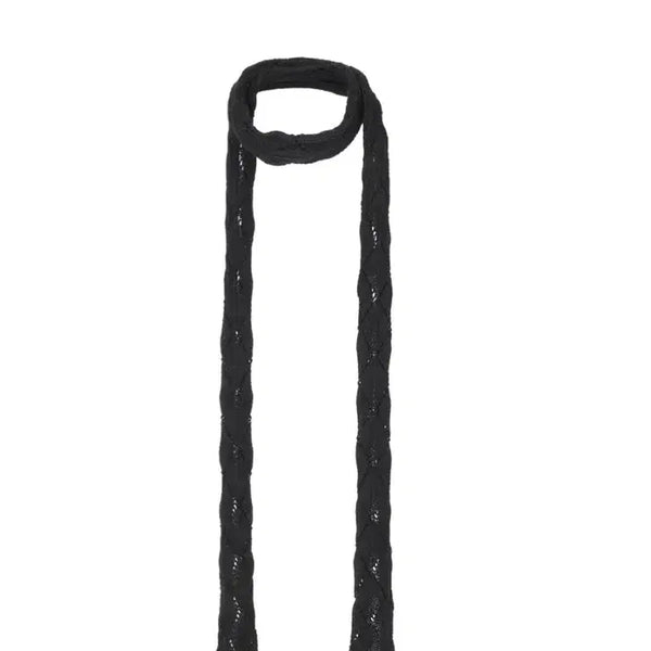 [BUNJANG] 3Times Leaf Muffler Scarf Black / 쓰리타임즈 leaf muffler 블랙 스카프 머플러 레이어드