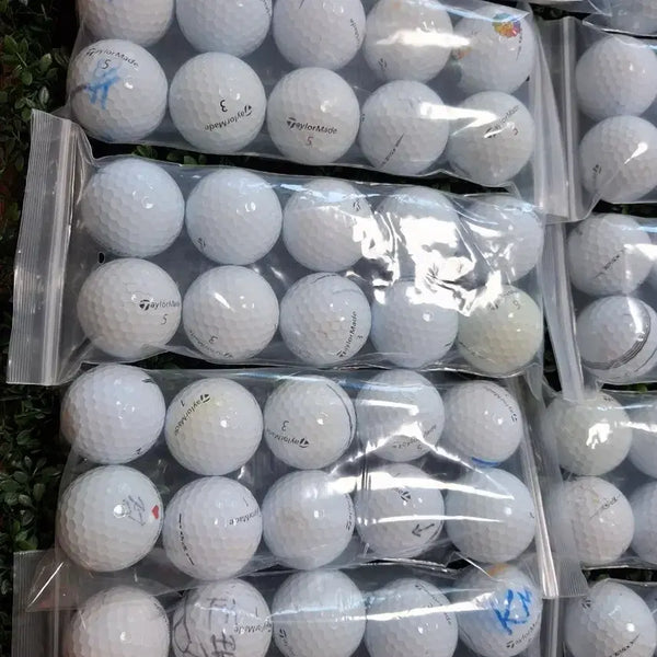 [BUNJANG] TaylorMade TP5 White Used Golf Balls (100 ct) / 테일러메이드 tp5 화이트 로스트볼 연습용 100알