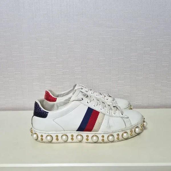 [BUNJANG] Gucci Pearl Sneakers / 구찌 진주 스니커즈 37