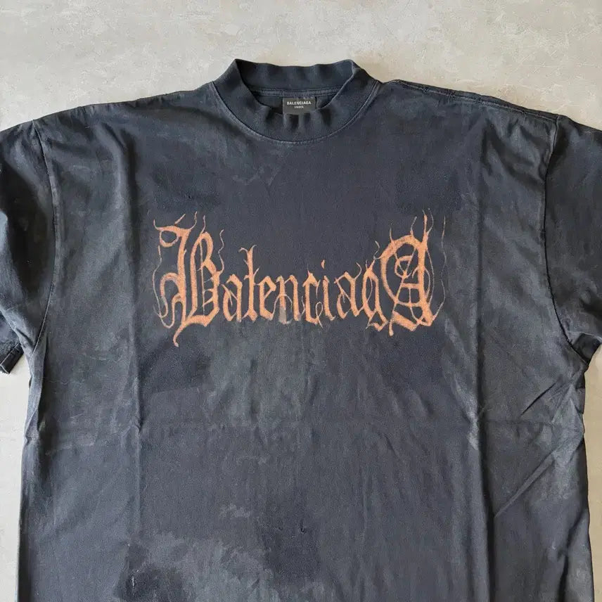 [BUNJANG] Balenciaga Heavy Metal T-Shirt L / 발렌시아가 헤비메탈 반팔 L