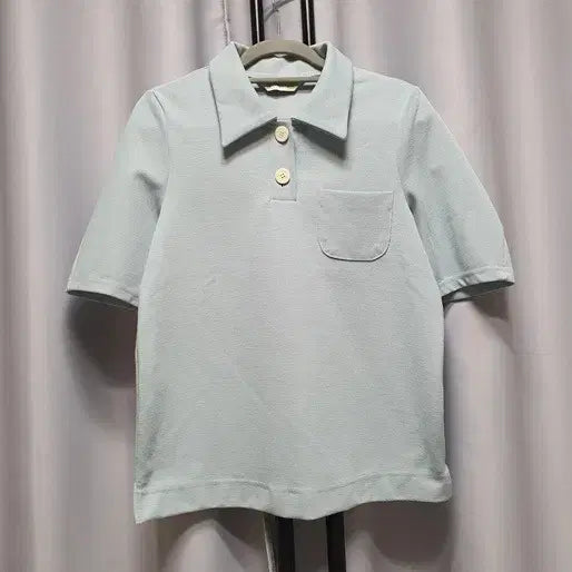 [BUNJANG] Collabatory Volume Pique Collar Short Sleeve T-shirt / 콜라보토리 볼륨 피케 탑 카라 반팔 티셔츠