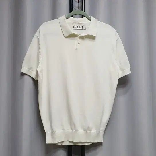 [BUNJANG] LOHNT Short Sleeve Cotton Collar Shirt Knit XL / LOHNT 론트 반팔 코튼 카라 셔츠 니트