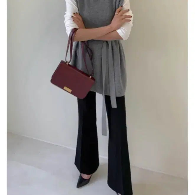 [BUNJANG] YUMER Photoshop Bootcut Slacks Black S / 유메르 포토샵 부츠컷 슬랙스 블랙S 깨끗