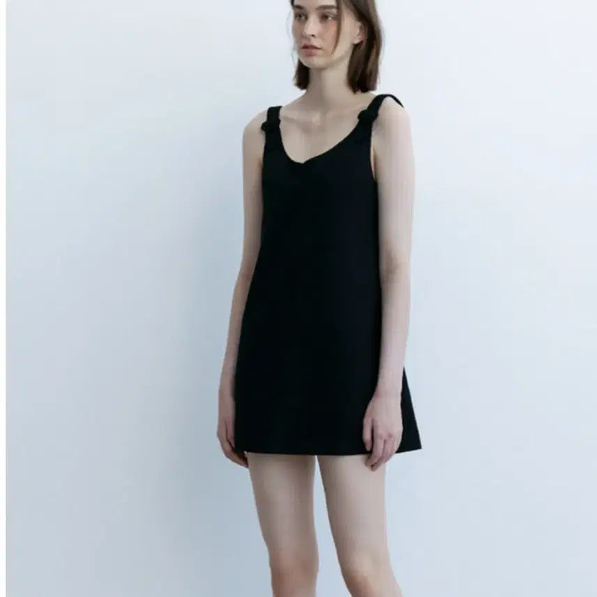 [BUNJANG] Thanat Boucle Mini Dress Black M / 타낫 부클 미니 원피스 m
