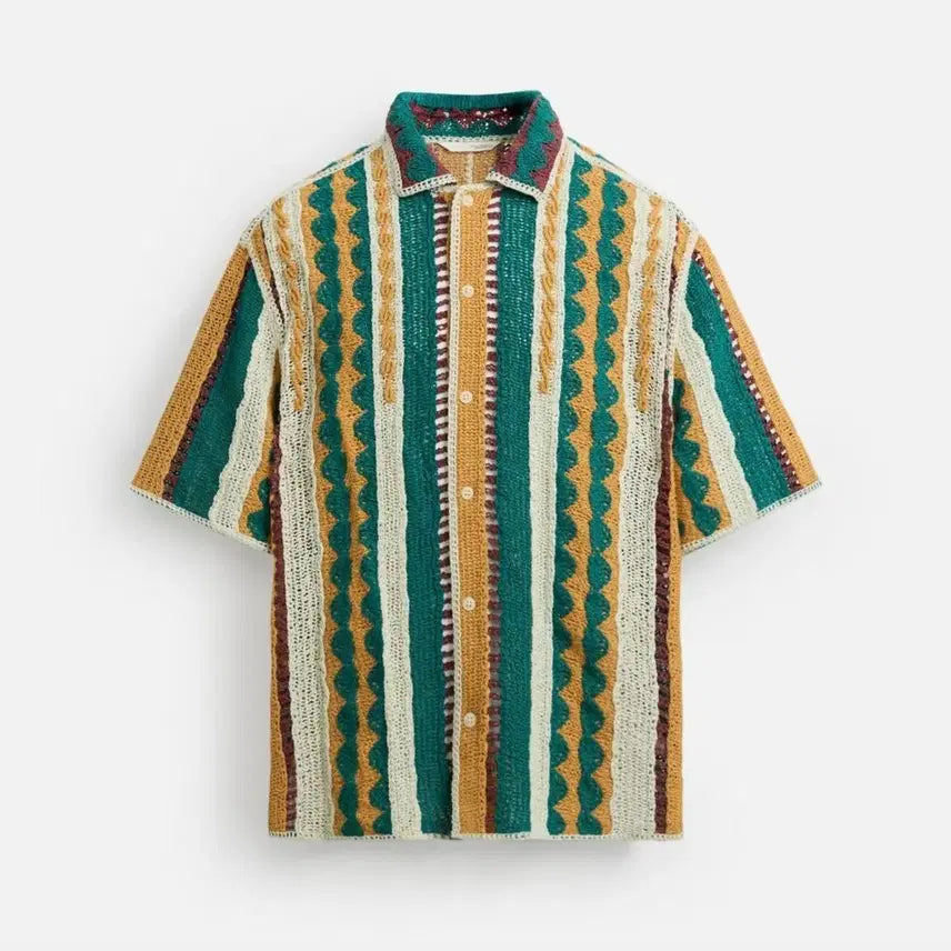 [BUNJANG] Zara Striped Knit Shirt / 세일!!! 자라) 니트 스트라이프 셔츠