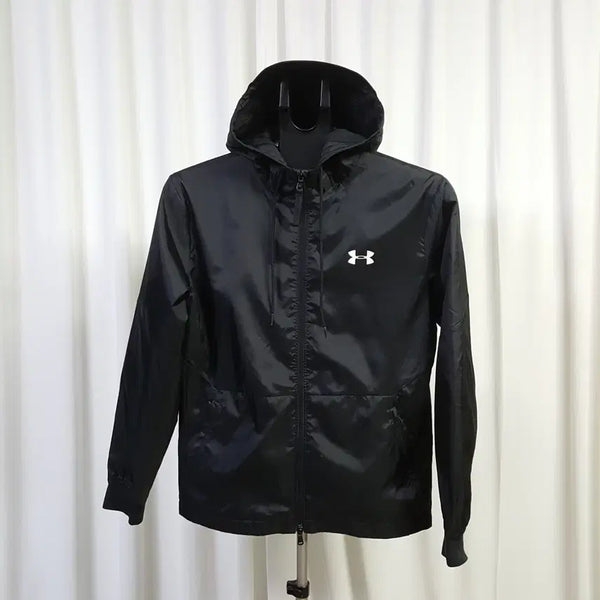 [BUNJANG] Under Armour Men's Hooded Windbreaker Jacket - Black (Recommended Size 95) / 언더아머 남성 후드 바람막이 자켓 블랙 95추천 오일장
