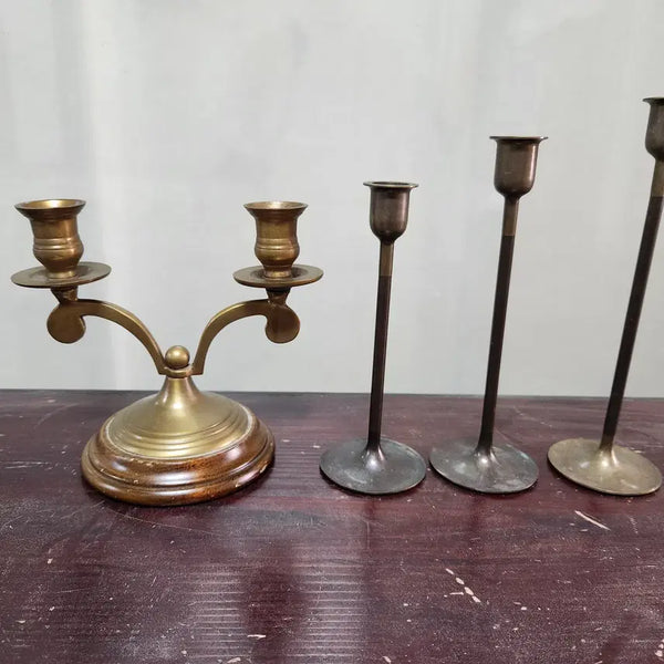 [BUNJANG] Antique Brass Candlesticks Set / 유럽 동 촛대 일괄판매합니다..