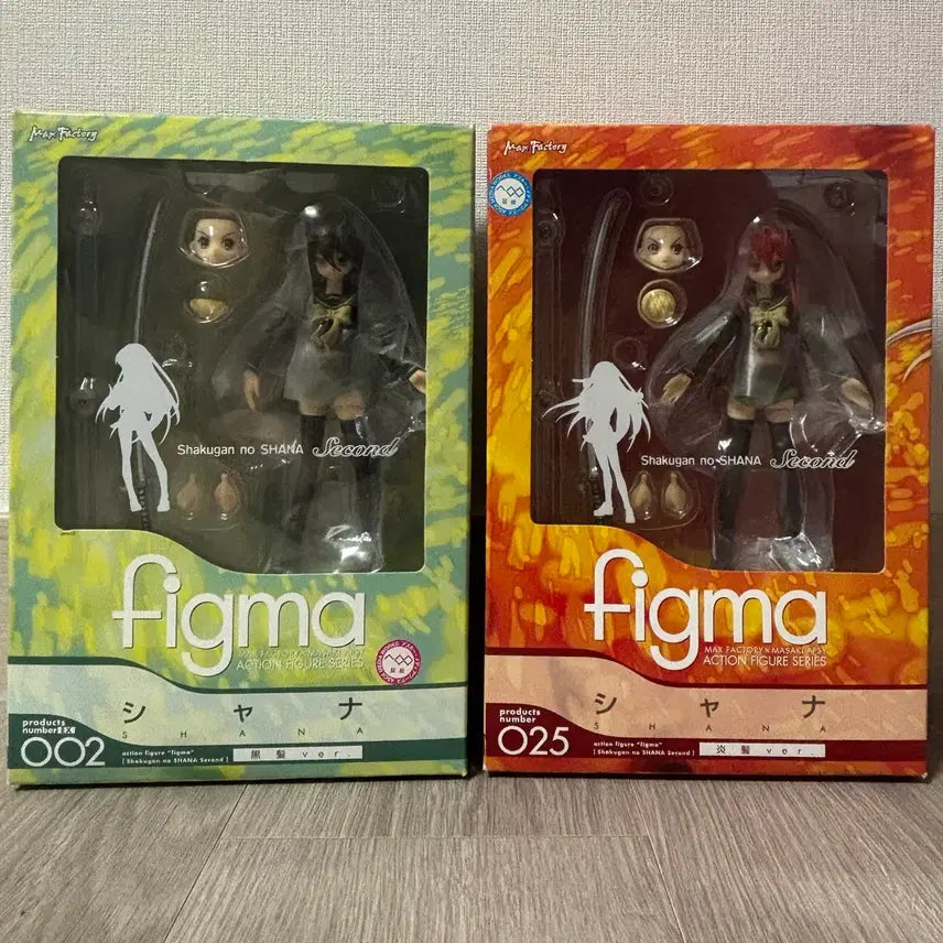 [BUNJANG] Good Smile Company Max Factory Figma Shana 2 Figure Set (Black Hair & Flame Hair Ver.) Sealed / 미개봉) 2체 세트 굿스마일 작안의 샤나 피규어 맥스팩토리 피그마