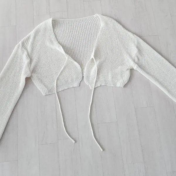 [BUNJANG] Knit Bolero Cardigan / 니트 가디건 볼레로