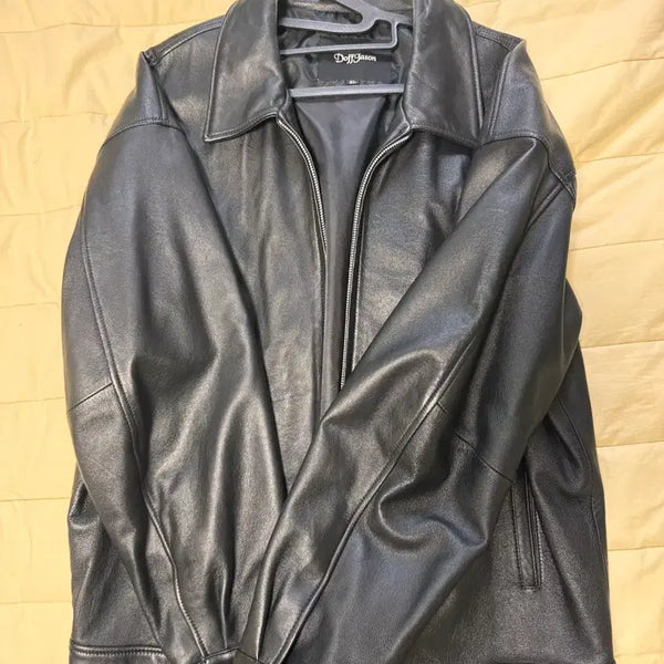 [BUNJANG] Dope Jason Single Lambskin Leather Jacket / 도프제이슨 싱글 램스킨 가죽자켓
