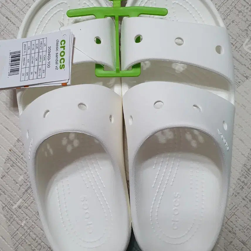 [BUNJANG] Crocs Classic Sandals White / (정품)크록스 남여공용 클래식 샌들 화이트265