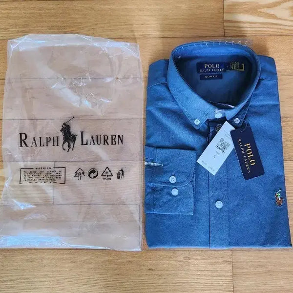 [BUNJANG] Polo Ralph Lauren Oxford Shirt Coral Blue / 폴로 랄프로렌 옥스포드 셔츠 코랄블루