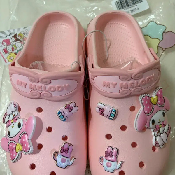 [BUNJANG] My Melody Pink Mule Sandals / 마이멜로디 핑크 뮬 / 샌들