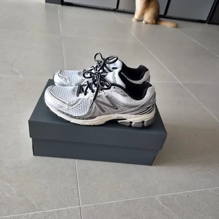 [BUNJANG] New Balance 860v2 Optic White Sneakers / 뉴발란스 860v2 옵틱 화이트