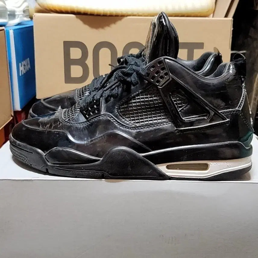 [BUNJANG] Nike Jordan 4 11Lab4 Darth Vader Enamel Black / 나이키 조던4 265 11lab4 다스베이더