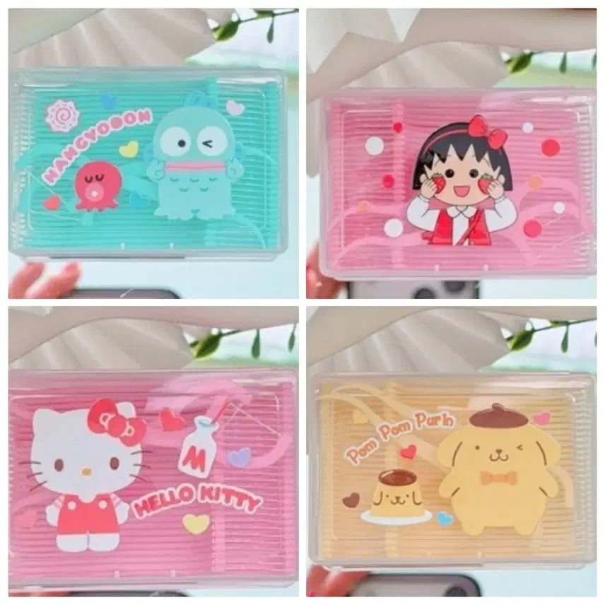 [BUNJANG] Hello Kitty, Hangyodon, Maruko Floss Case / 전상품20%할인)키티 한교동 마루코 치실 보관함