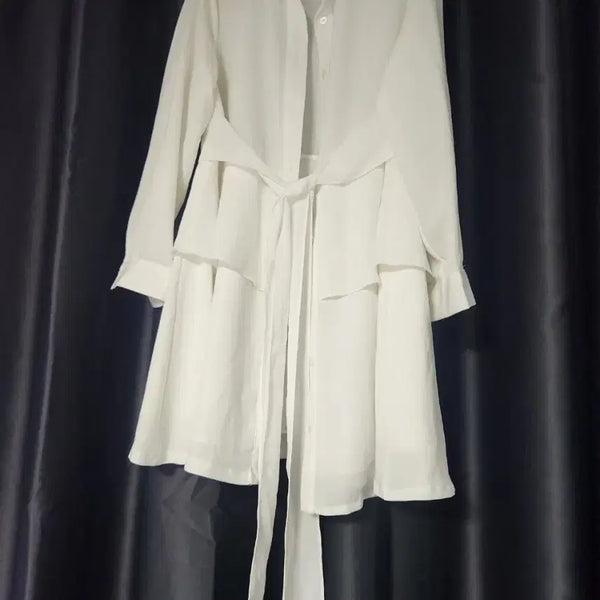 [BUNJANG] High-Quality White Shirt Dress / 화이트 셔츠 원피스 (고퀄리티)