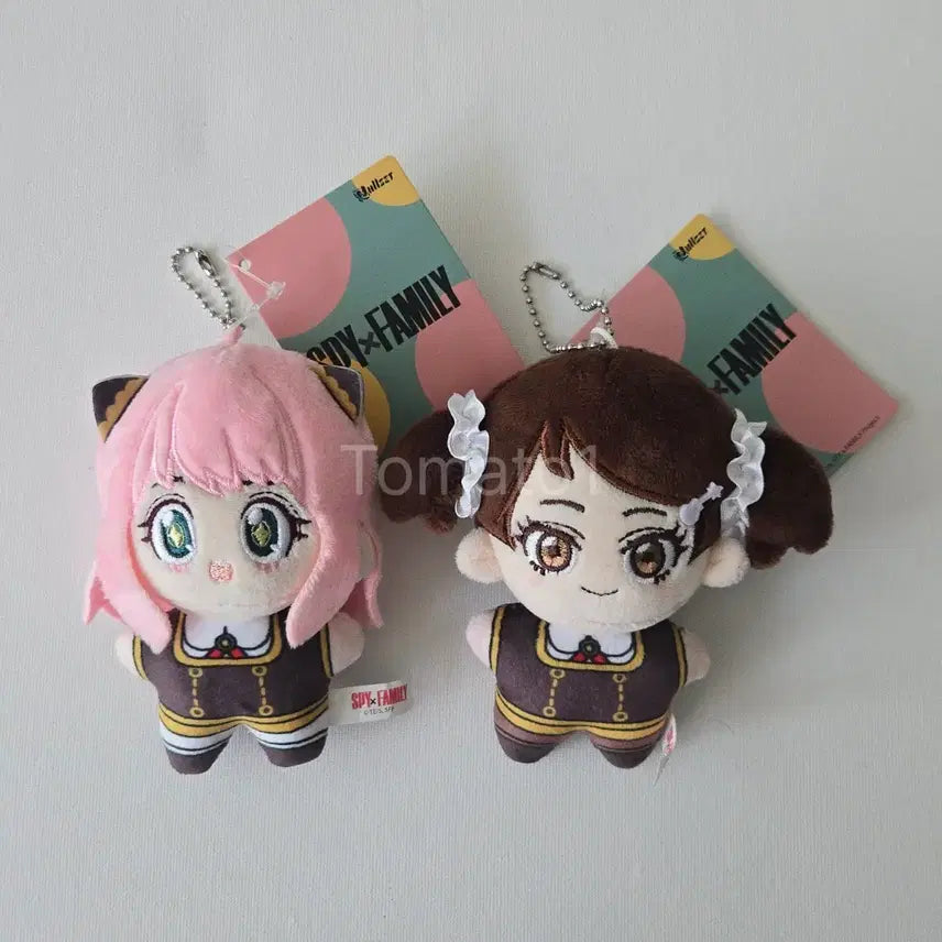 [BUNJANG] SPY x FAMILY Anya Forger & Becky Blackbell Plush Keychain Set / 스파이 패밀리(SPYxFAMILY)_아냐포저, 베키블랙벨 인형키링