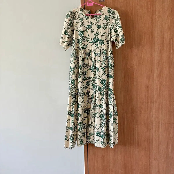 [BUNJANG] Ivory Floral Print Long Dress / 원피스 판매해요