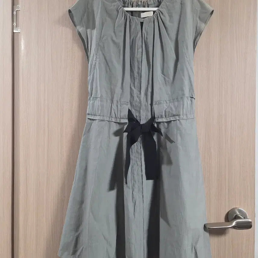 [BUNJANG] SJ (Samsoine) Mint Gray Ribbon Detail Dress / SJ SJ 민트그레이 원피스