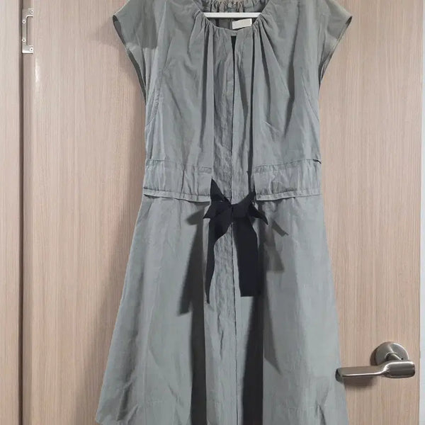 [BUNJANG] SJ (Samsoine) Mint Gray Ribbon Detail Dress / SJ SJ 민트그레이 원피스