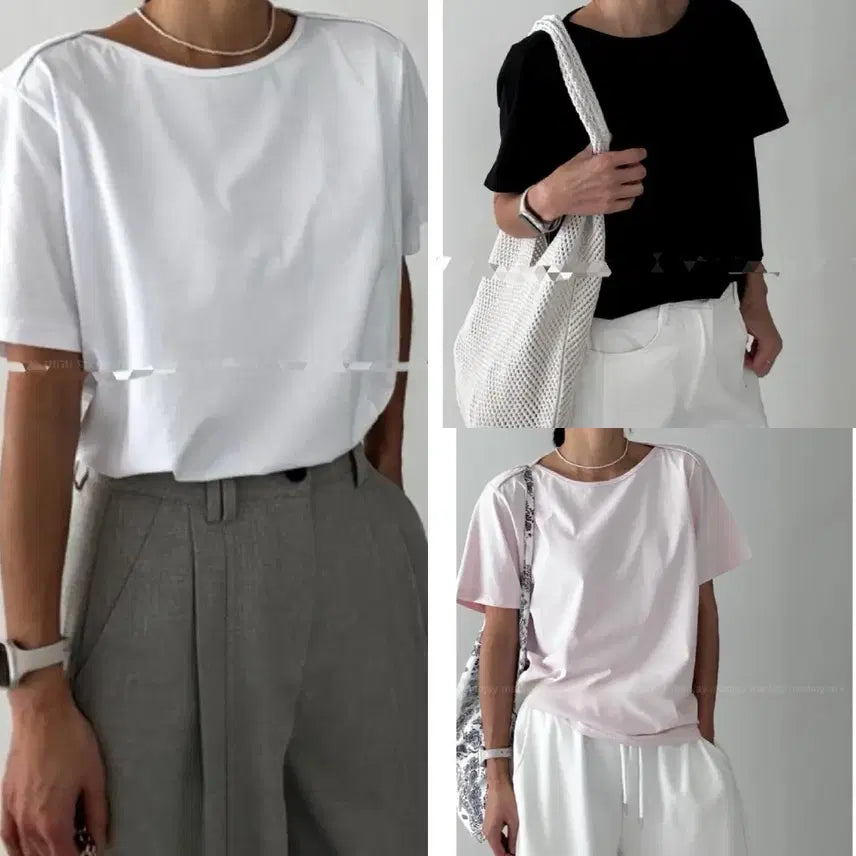 [BUNJANG] YoJip (Brand) Dryer T-shirt / 새-립넥 건조기티(건조기티집)
