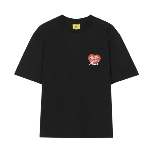 [BUNJANG] Hysteric Glamour x Guess Heart Pocket T-Shirt (Black, M) / (M,새상품) 히스테릭글래머 게스 하트 포켓 반팔티