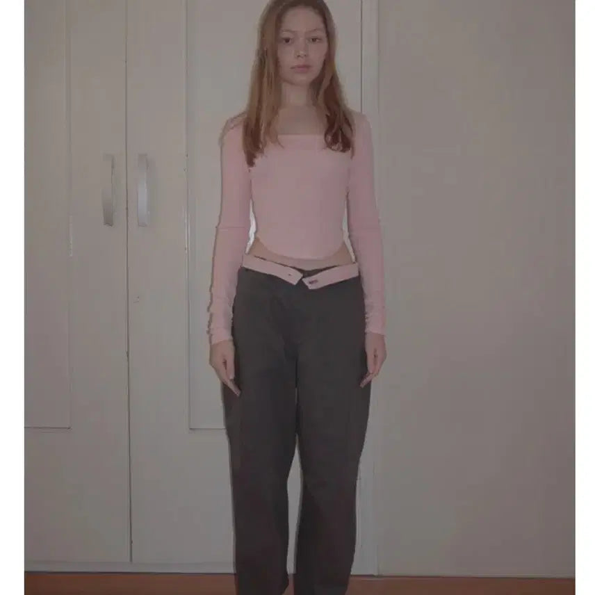 [BUNJANG] Tanger Winter Side Slit Top Pink / Tanger 탠저 winter side slit top 핑크