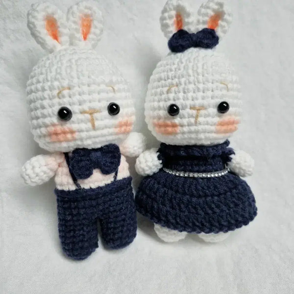 [BUNJANG] Handmade Rabbit Couple Keychain / 귀욤 토끼커플키링