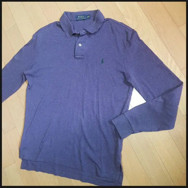 [BUNJANG] Polo Ralph Lauren Purple Long Sleeve Cotton T-Shirt 100 / 100 / 폴로 랄프로렌/ 퍼플긴팔 면티셔츠/529-100105