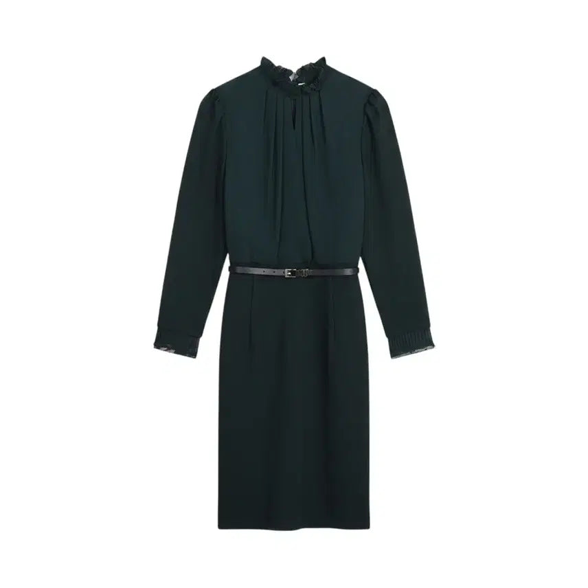 [BUNJANG] Minimum Belted Pintuck Dress (Women's Size 55) / 여성55/ 미니멈 벨티드 핀턱 원피스