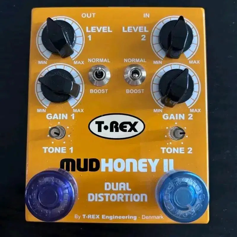 [BUNJANG] T-Rex Effects Mudhoney II Dual Distortion Pedal / T-Rex Effects 의 Mudhoney II2채널듀얼디스토션