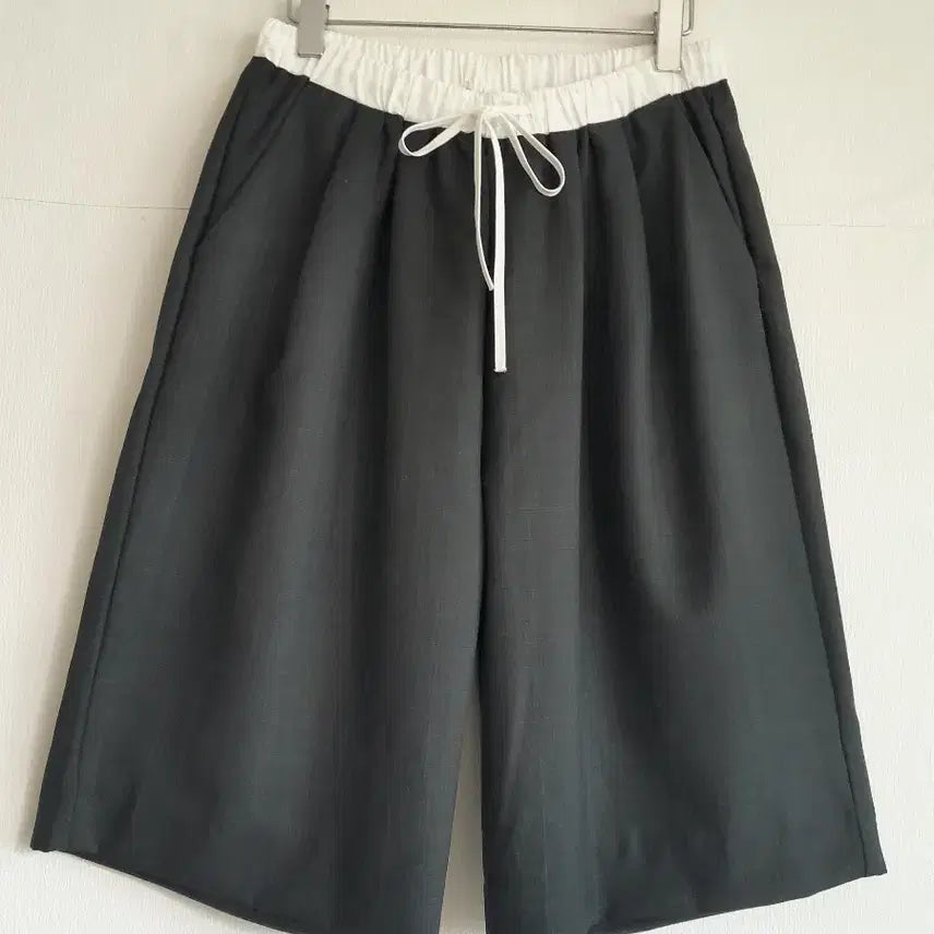 [BUNJANG] Charcoal Wide Fit Pants / 진차콜색와이드핏바지
