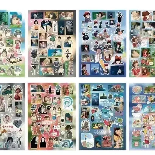 [BUNJANG] Ghibli Sticker Set (8 Sheets) / 전상품할인)지브리 스티커 8장 세트