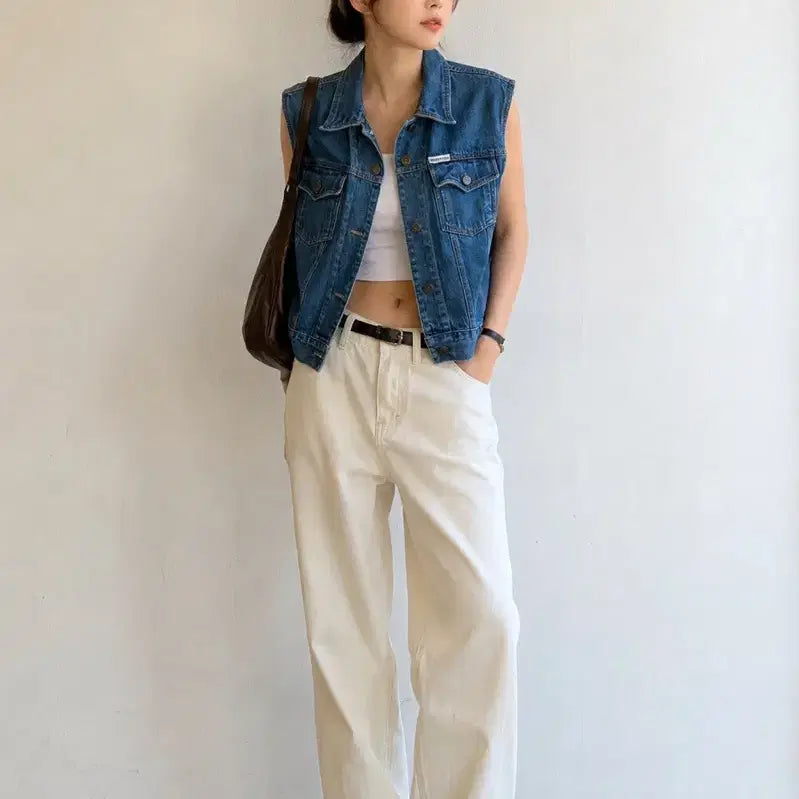 [BUNJANG] Vintage Jordache Rider Denim Vest Large / 빈티지 조다쉬 라이더 데님 베스트 large