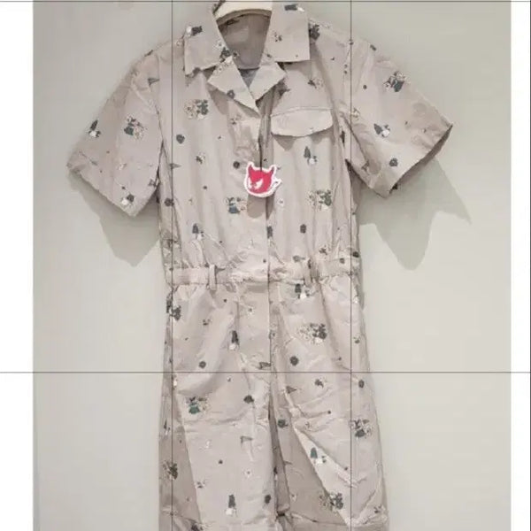 [BUNJANG] WAAC Women's Pattern Golf Jumpsuit Beige / 새상품)왁 WAAC  여성 패턴 골프  점퍼 수트 베이지