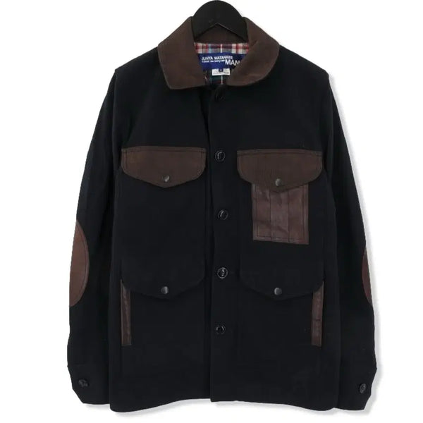 [BUNJANG] Comme des Garçons Junya Watanabe Leather Patch Hunter Jacket 11FW / [xs]꼼데가르송 준야와타나베 레더패치 헌터자켓 11FW
