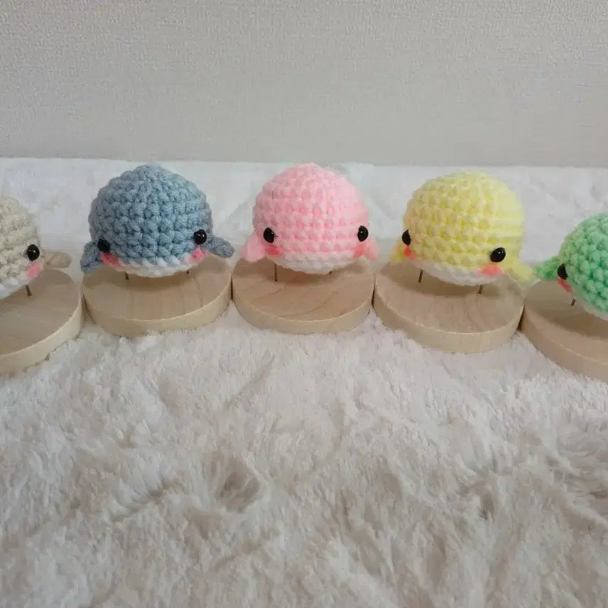 [BUNJANG] Whale Knit Keychain Handmade / 고래 뜨개키링