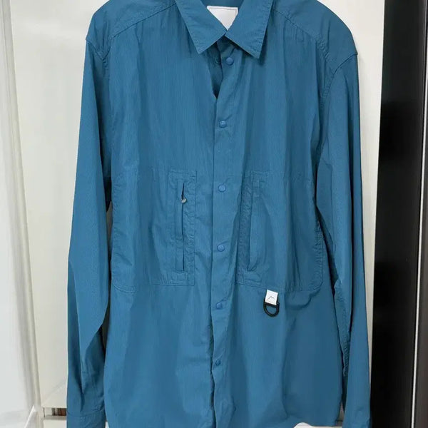 [BUNJANG] Kail Stretch Nylon Hiker Shirt Blue / 케일 스트레치 나일론 하이커 셔츠 블루