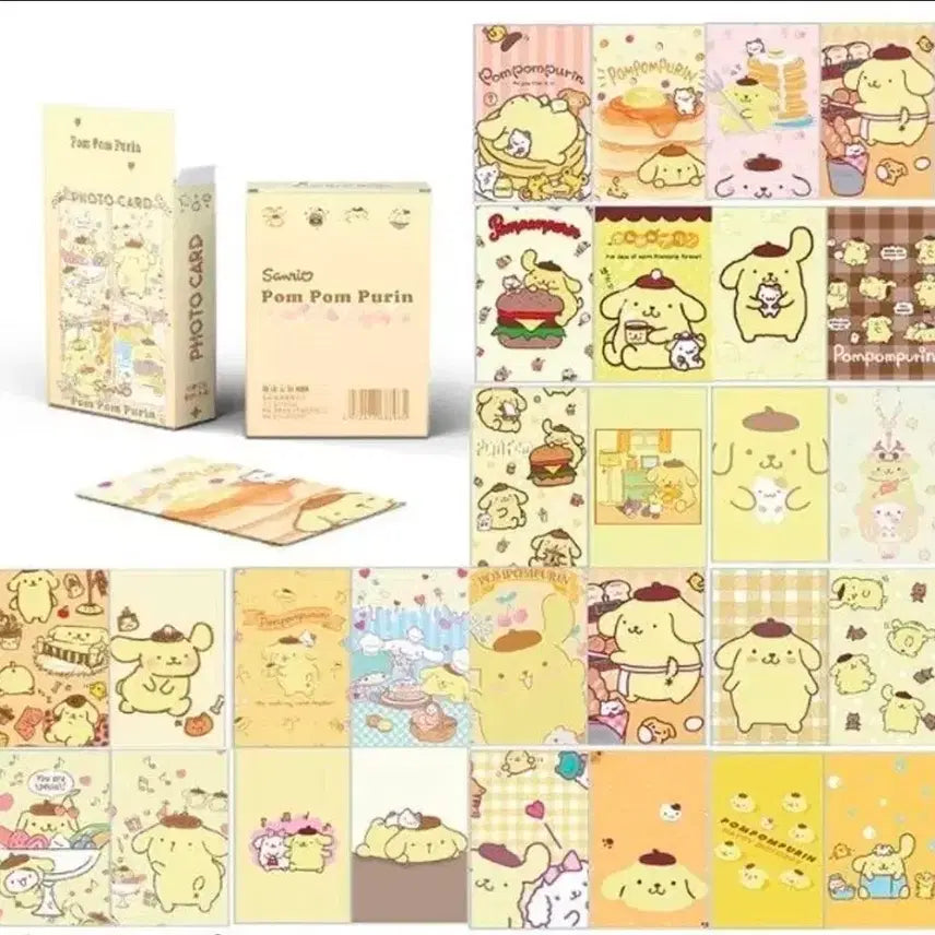 [BUNJANG] Sanrio Pompompurin Photocard Set (50pcs) / (바로배송) 수입 산리오 폼폼푸린 포토카드 50매입