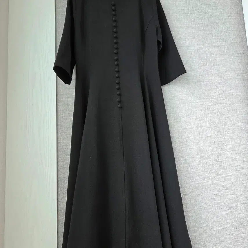 [BUNJANG] ITME Black Flare Long Dress / ITME 플레어 롱원피스