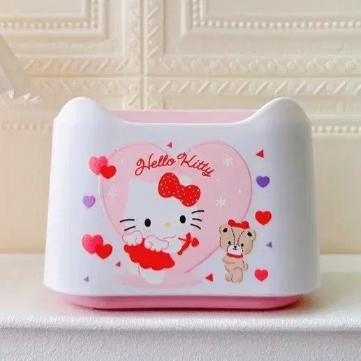 [BUNJANG] Sanrio Hello Kitty One-Touch Storage Bin / Trash Can / 키티 원터치 보관함 / 휴지통