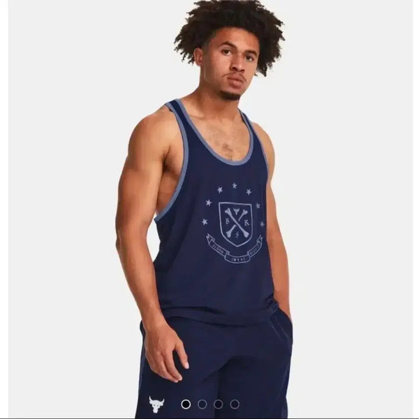 [BUNJANG] Under Armour Project Rock Sleeveless Training Shirt / 언더아머 프로젝트락 헬스나시 새제품