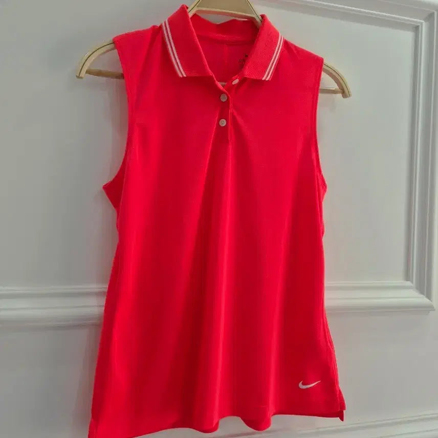[BUNJANG] Nike Sleeveless Polo Shirt Pink / 나이키 민소매 카라티 핑크
