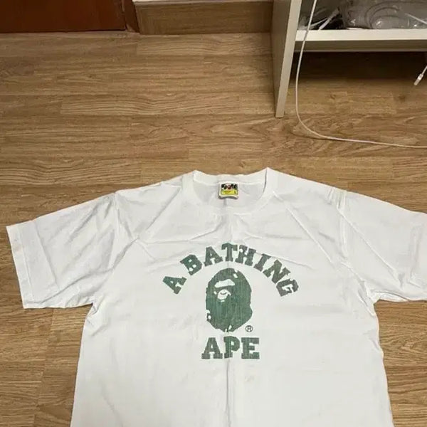 [BUNJANG] BAPE Short Sleeve T-Shirt White L / 베이프(bape) 반팔 흰색 L