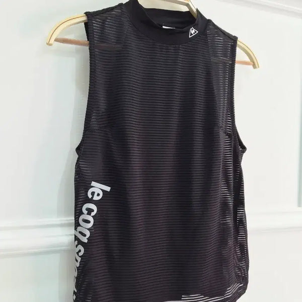 [BUNJANG] Le Coq Sportif Black Sleeveless Top / 르꼬끄 스포르티브 블랙 민소매 나시