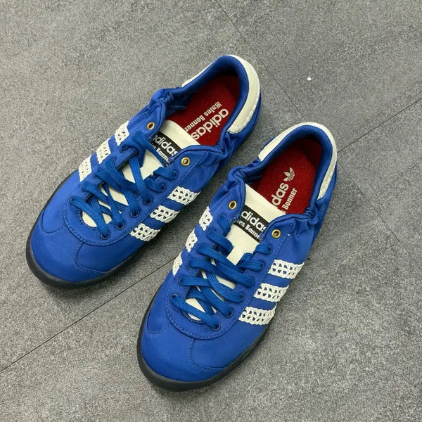 [BUNJANG] Adidas x Wales Bonner Carinthia Satin Sneaker Supplier Color Blue / 아디다스 x 웨일스 보너 카린타 사틴 서플라이어 컬러 블루