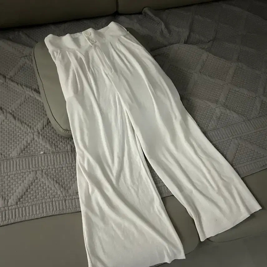 [BUNJANG] Pintuck Banding Cotton Wide Pants / 핀턱 밴딩 면 와이드 팬츠